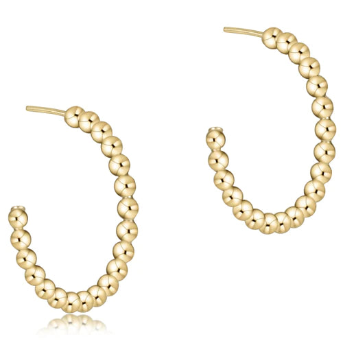 Beaded Classic 1.25'' Post Hoop