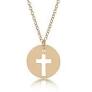 enewton 16'' Blessed Gold Disc Necklace