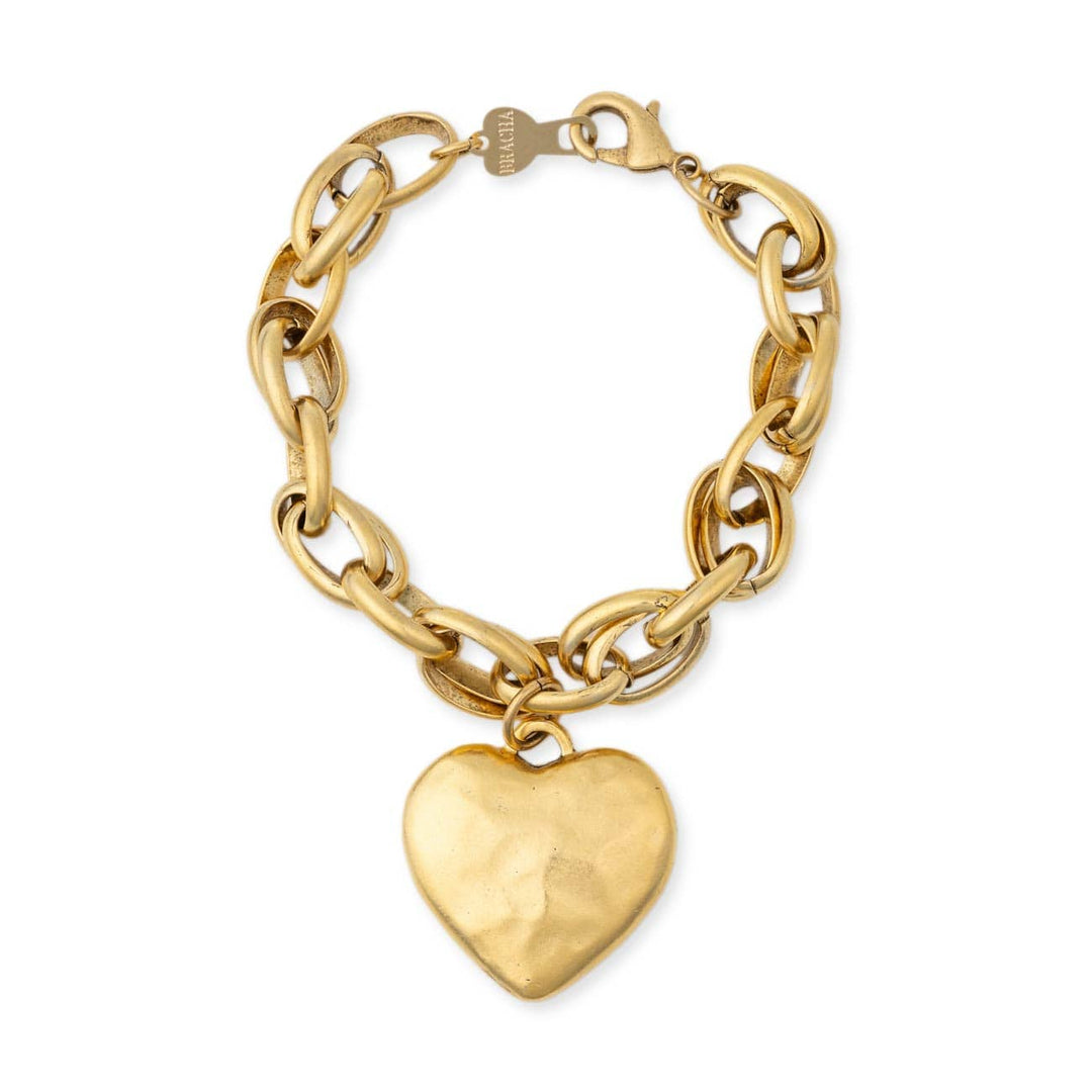 Big Heart Gold Bracelet