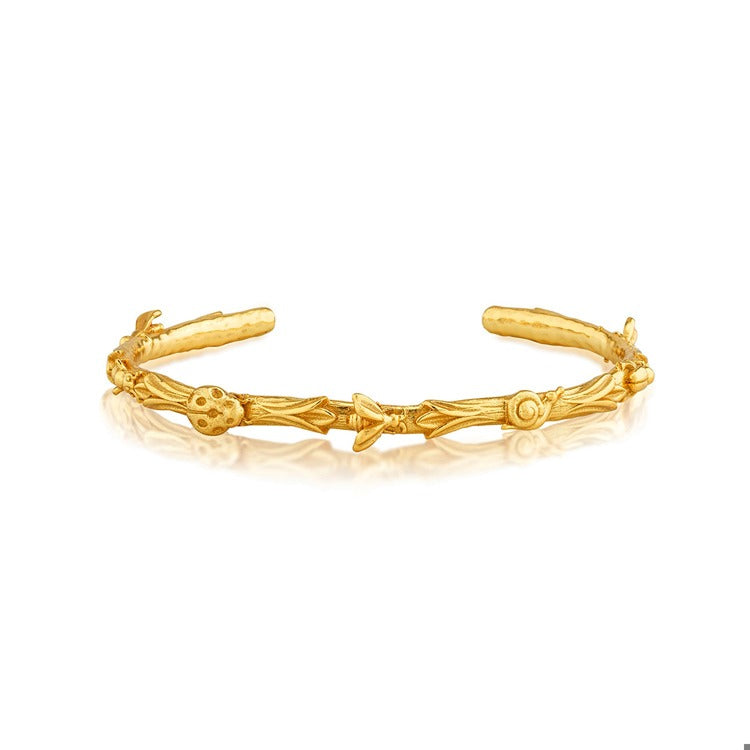Meadow Companions Petite Cuff, Gold