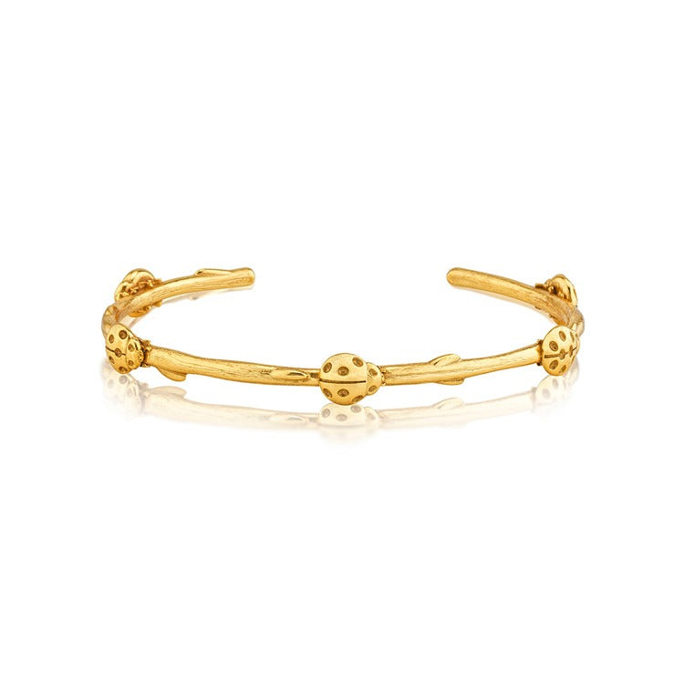 Meadow Ladybug Petite Cuff, Gold