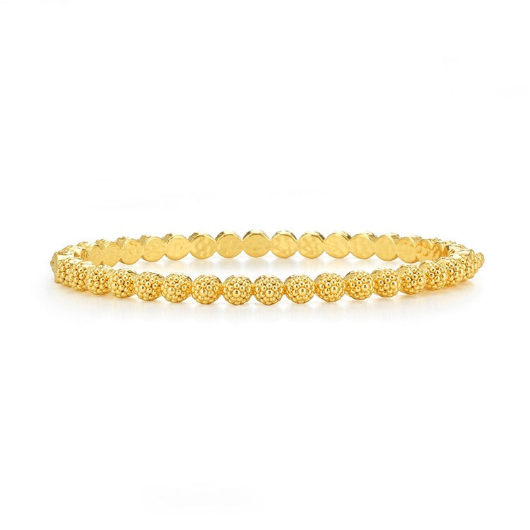 Berry Eternity Petite Hinged Bangle, S,M, Gold