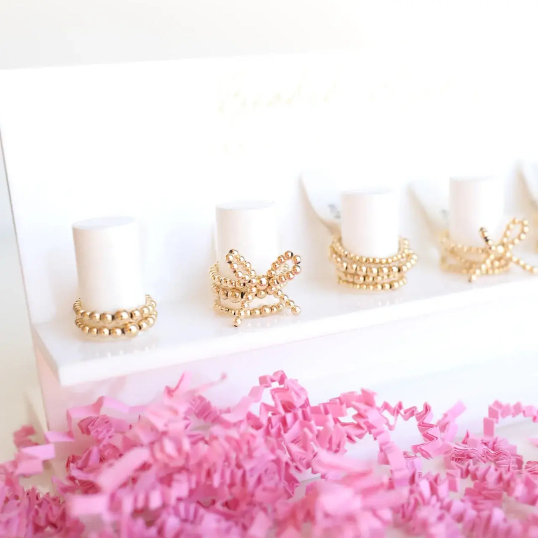 Gold Bow Rings