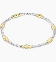 Purpose Gold 4mm Bead Bracelet- Mixed Metal
