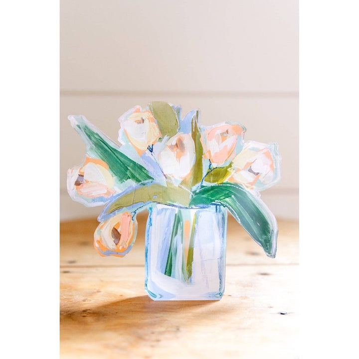 Lauren Dunn - White Tulips Acrylic Bloom Block