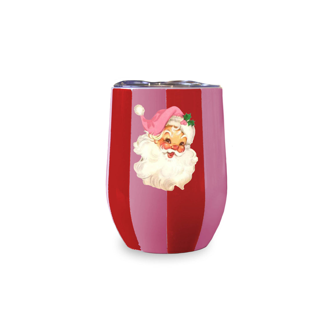 Insulated Wine Tumbler- Vintage Santa