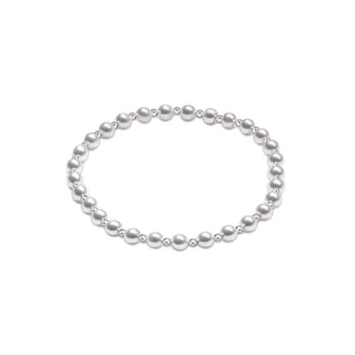 Classic Grateful Pattern 4mm - Sterling Pearl