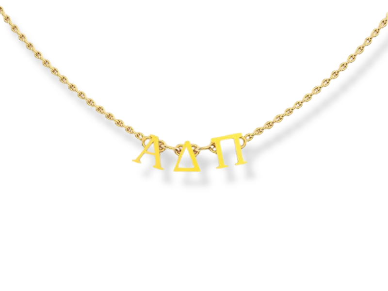 Alpha Delta Pi Phoebe Greek Letter Necklace