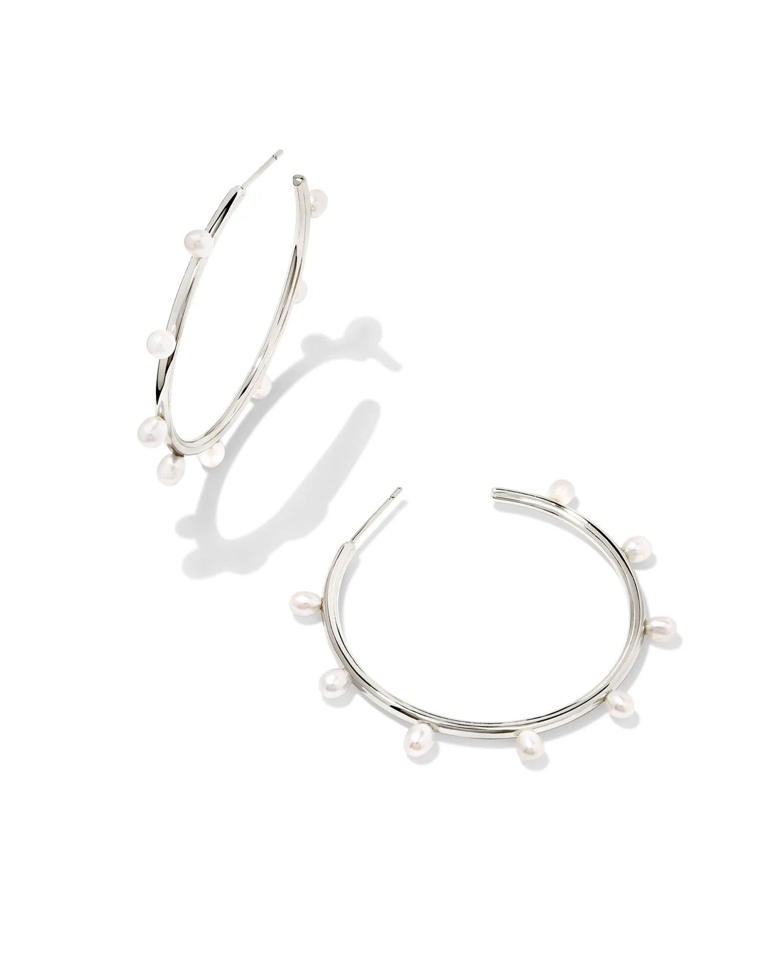 Leighton Pearl Hoop Earring