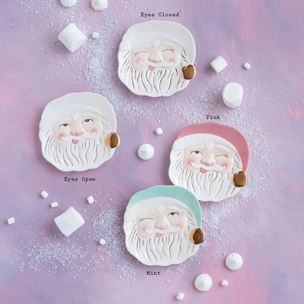 Glitterville Papa Noel Plate