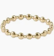 Enewton Honesty Gold Grateful Pattern 6mm Bead Bracelet