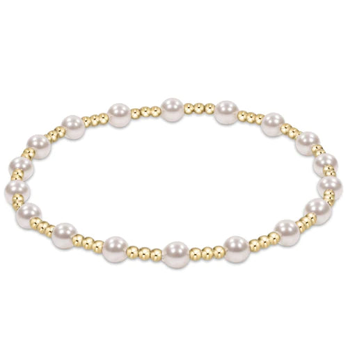 Enewton classic pearl sincerity pattern 4mm bead bracelet
