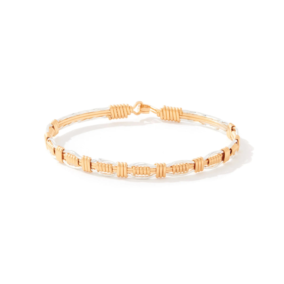Ronaldo Steadfast Gold Artist Wire and Silver Bracelet