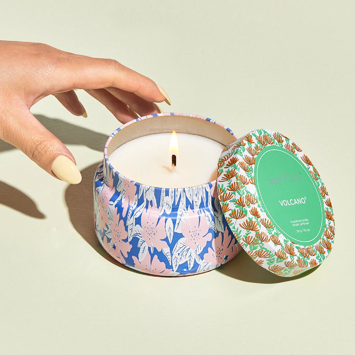 Capri Blue Volcano Pattern Play Printed Travel Tin Candle