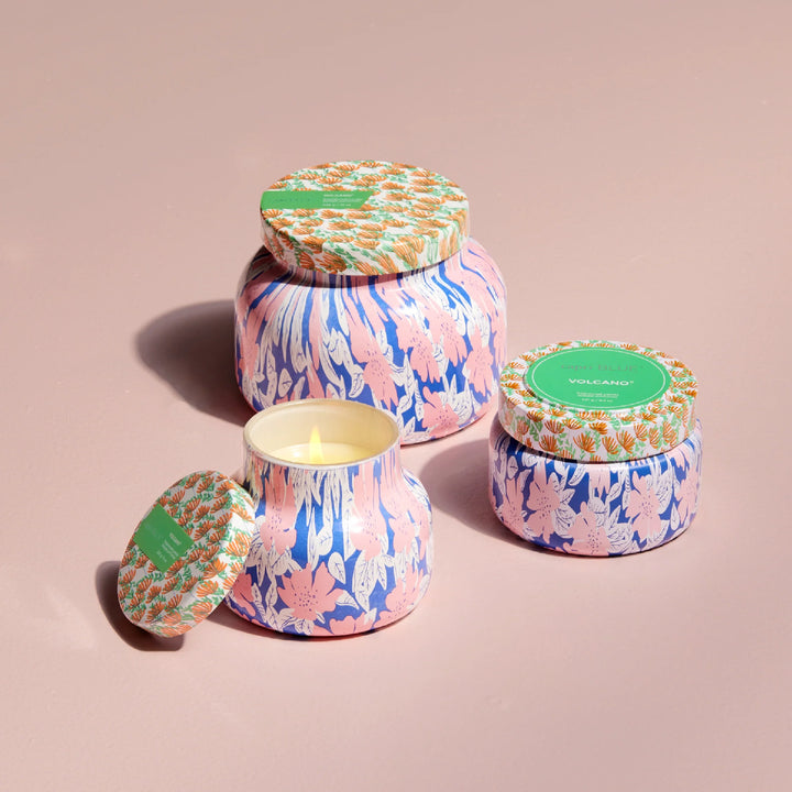 Capri Blue Volcano Pattern Play Printed Travel Tin Candle