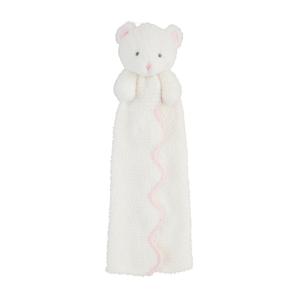 Mudpie Pink Scallop Bear Musical Cuddle Pal