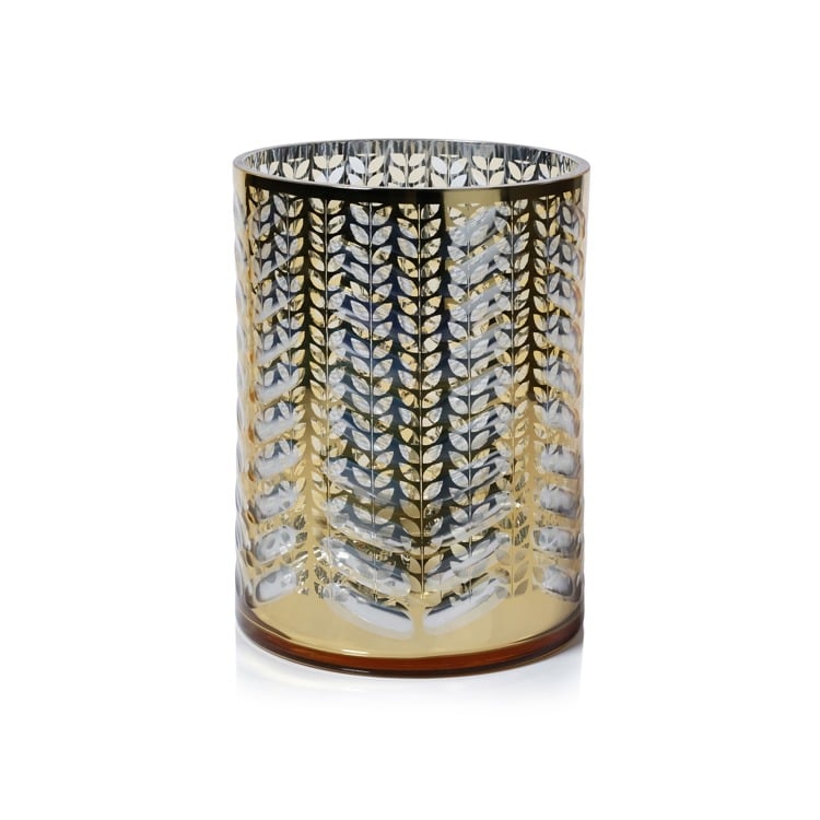 Laser Etched Metallic LED Hurricane-Gold, 9.5"