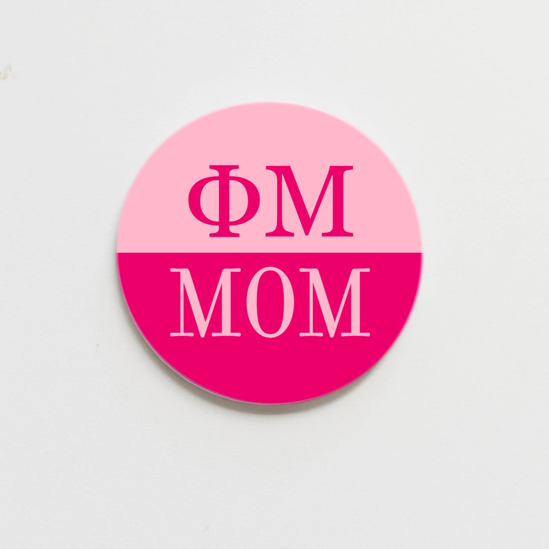 Phi Mu Parent Button - 2.25 inch