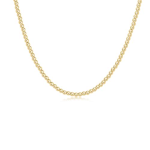 Classic 3mm Gold Bead Choker