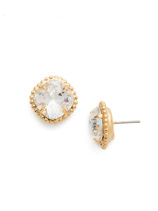 Cushion-Cut Solitaire Stud Earring