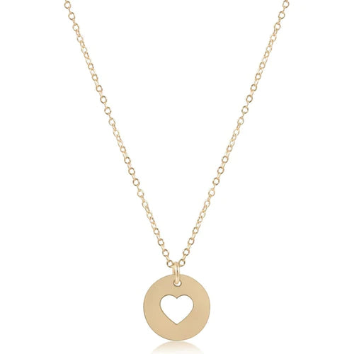 enewton 16" Necklace Gold Love Disc