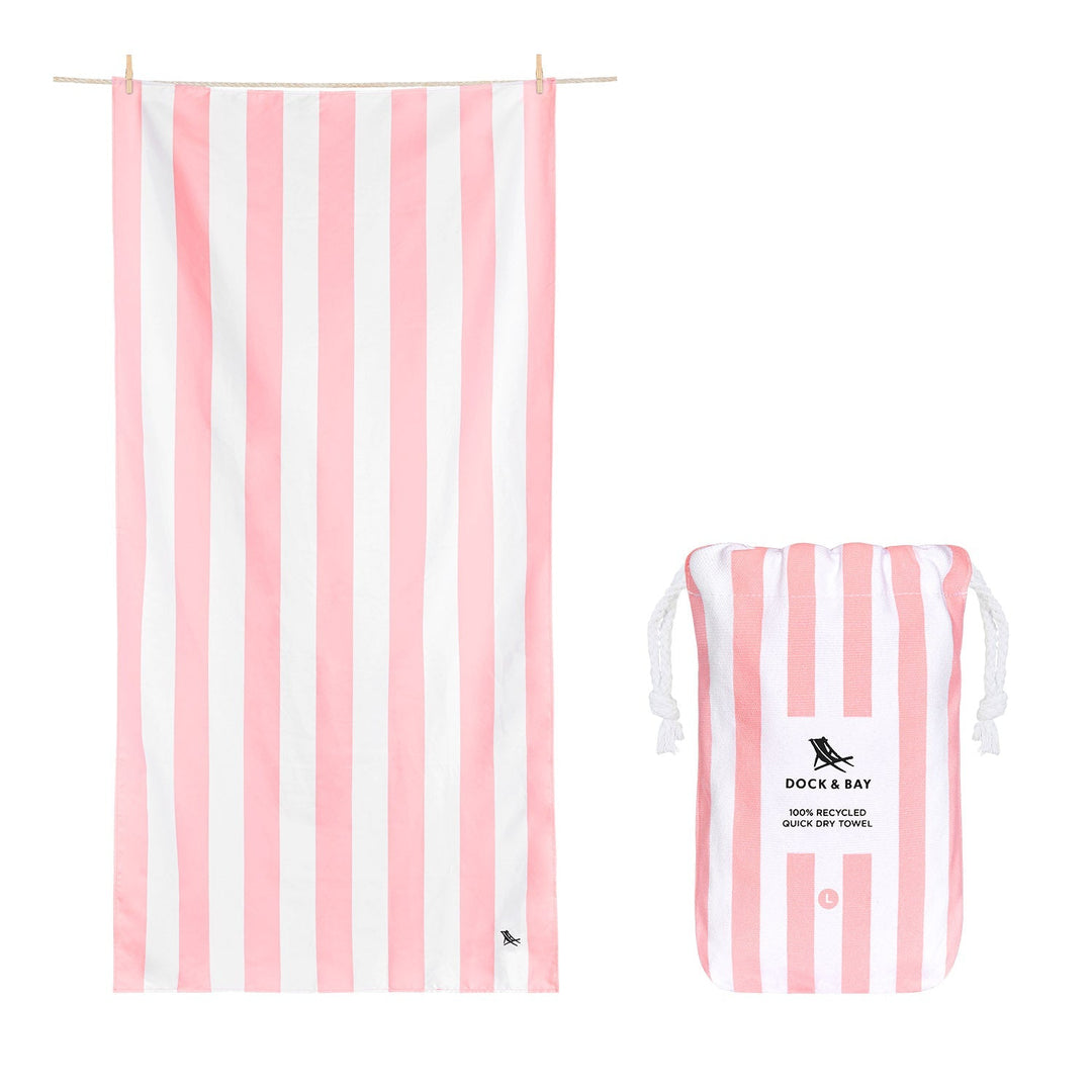 Dock & Bay Malibu Pink Large Cabana Quick Dry Towel