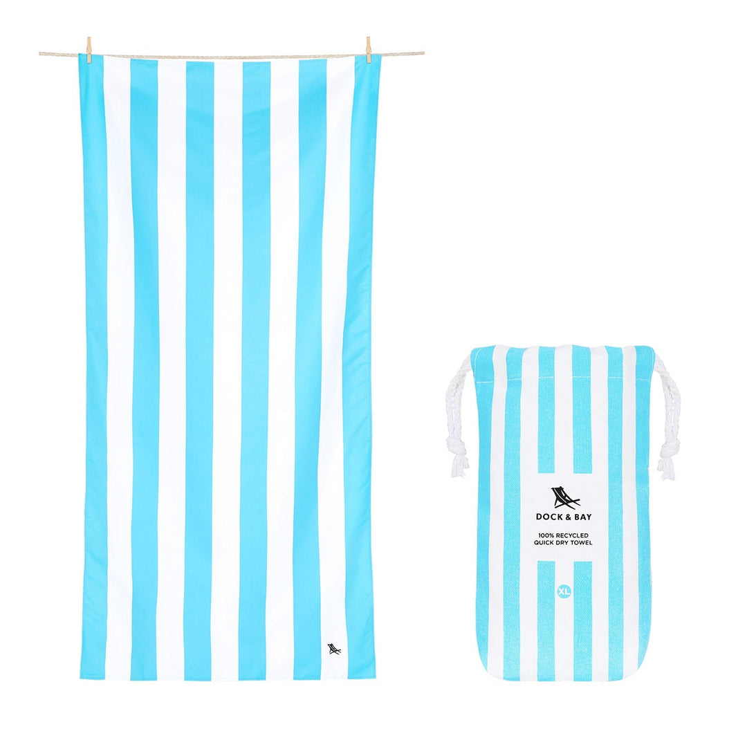 Dock & Bay Tulum Blue Extra Large Cabana Quick Dry Towel
