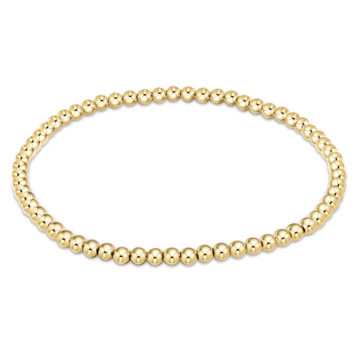 Extends Classic Gold 3mm Bead Bracelet
