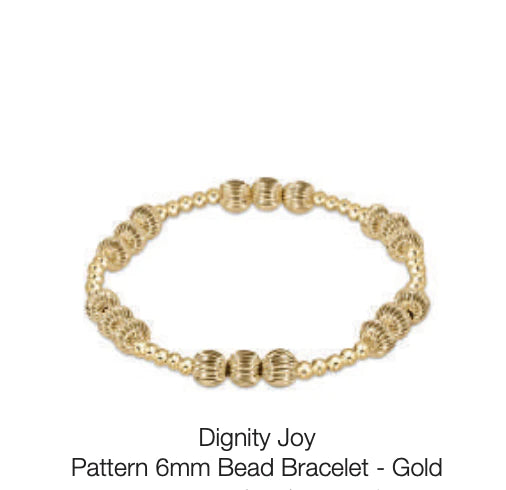 Enewton dignity joy pattern 6mm bead bracelet