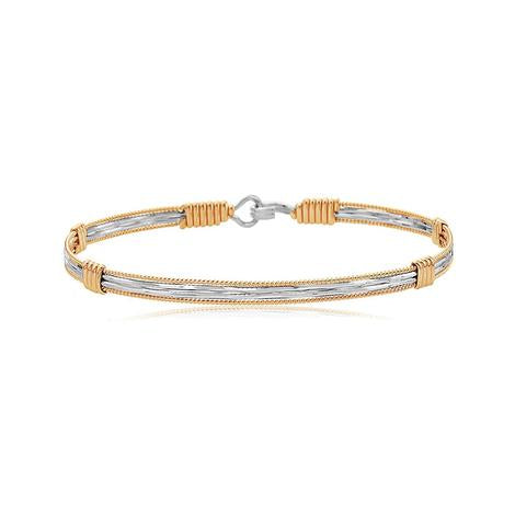 Ronaldo Be the Light Gold and Sterling Silver Bracelet