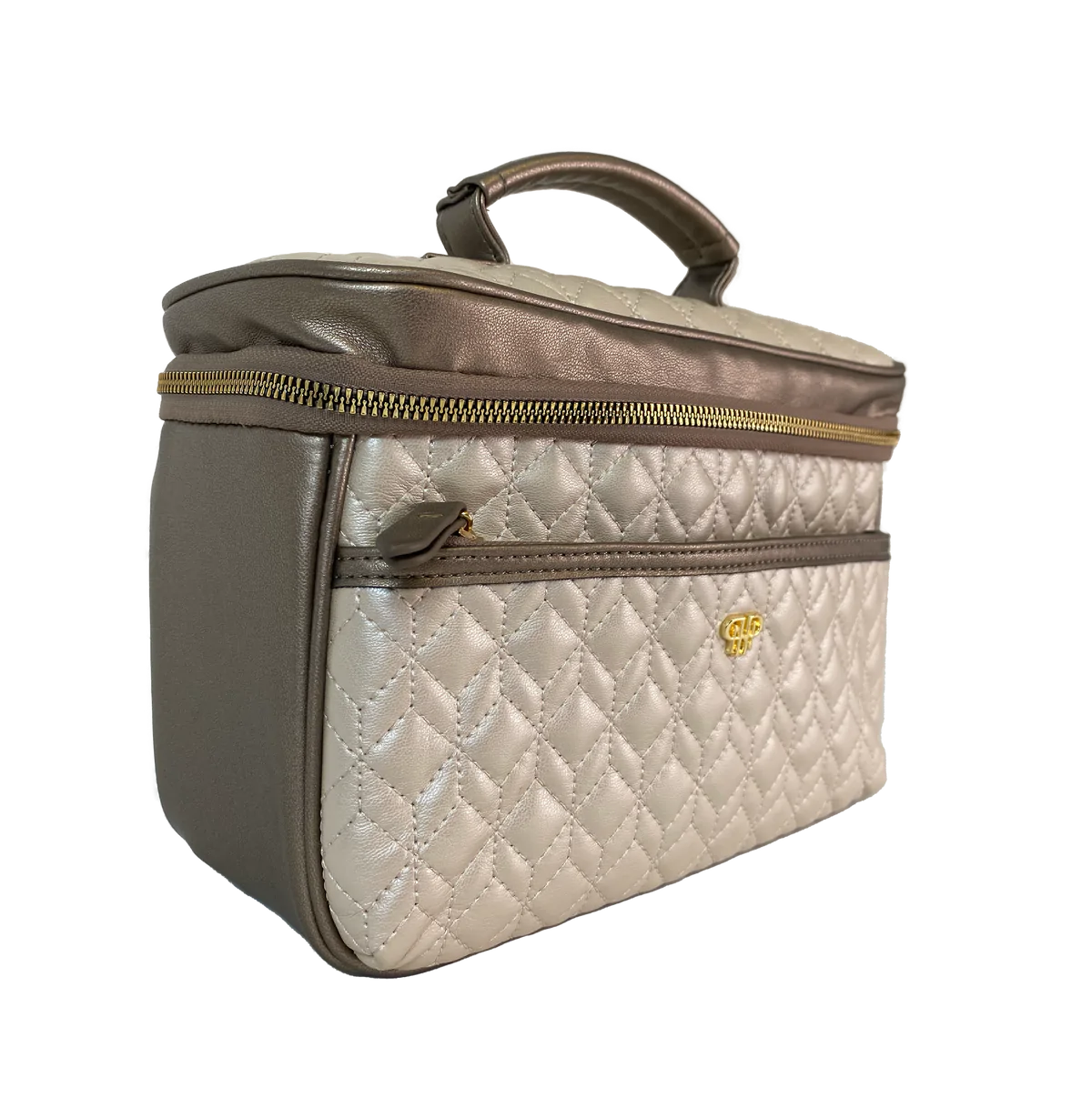 Pursen Getaway Jewelry Case in Natural Luster Quilted