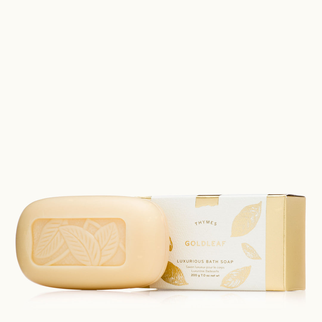Thymes Goldleaf bath soap