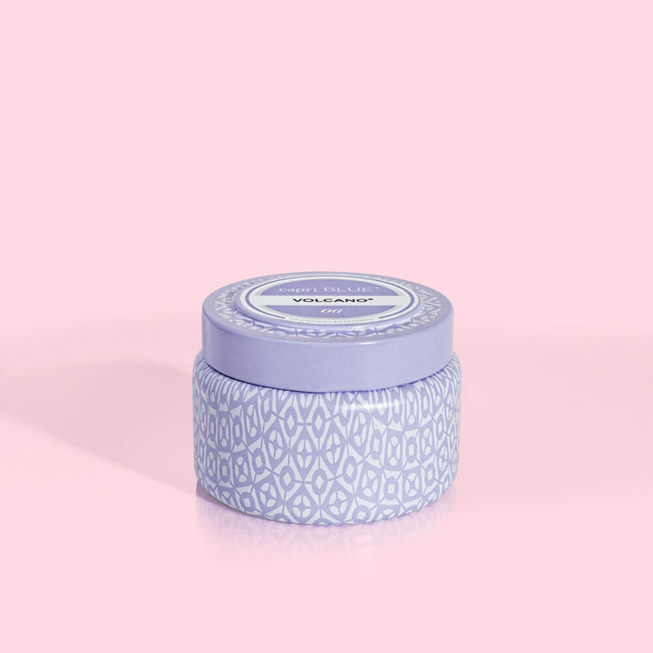 Capri Blue Volcano Lavender Printed Travel Tin Candle