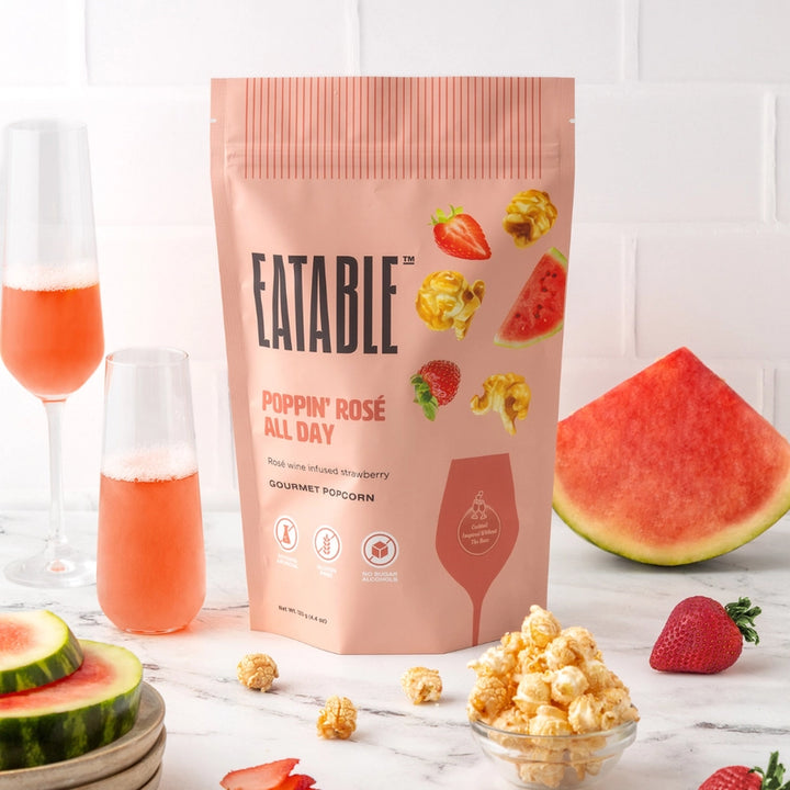 Poppin' Rosé All Day - Gourmet Candied Popcorn