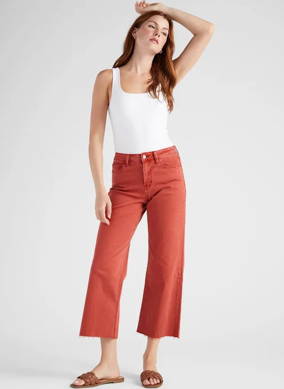 Vervet High Rise Crop Wide Leg Jean