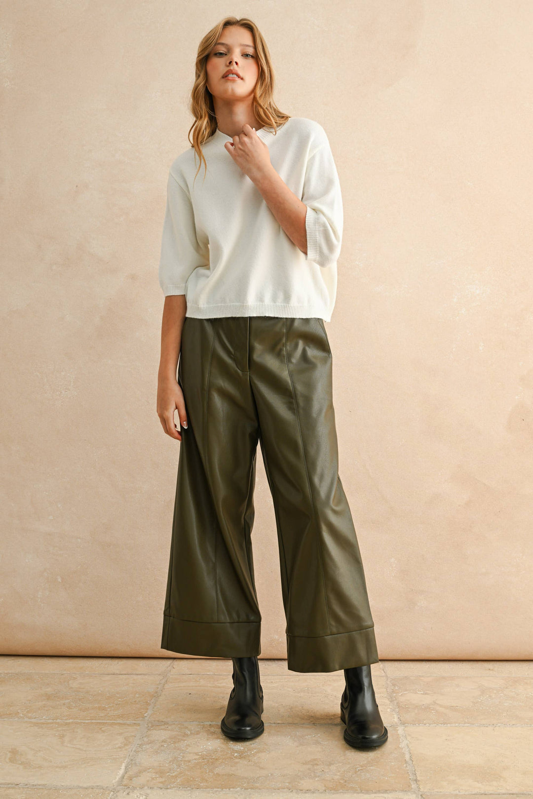 Short Sleeve Sweater Top