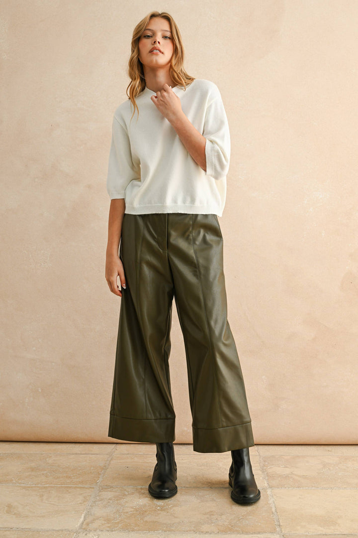 Short Sleeve Sweater Top