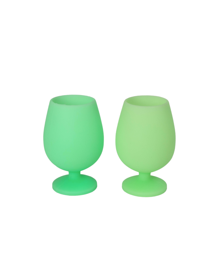 Porter Green - Gerbera + Leaf | Stemm | Silicone Unbreakable Wine Glasses