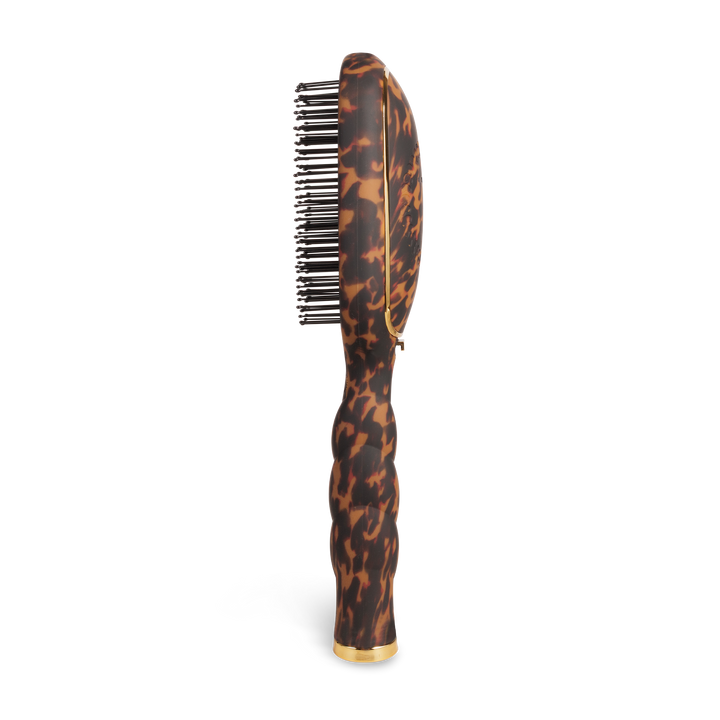 TELETIES - Detangler Hair Brush for Thick Hair - Tortoise