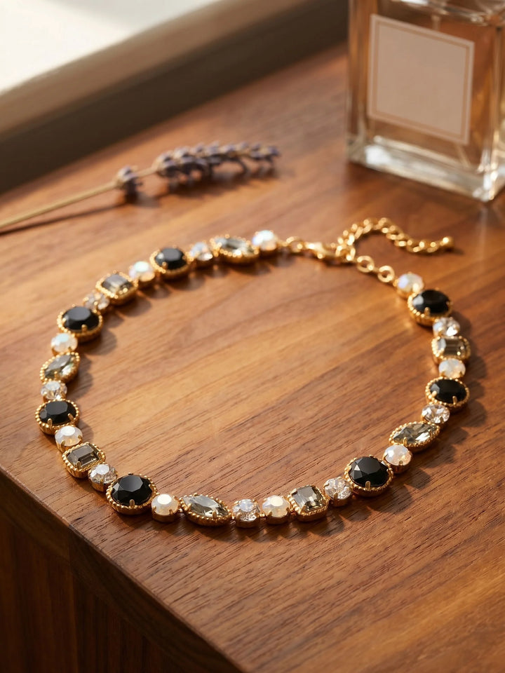 Sorrelli Cushion-Cut Tennis Necklace