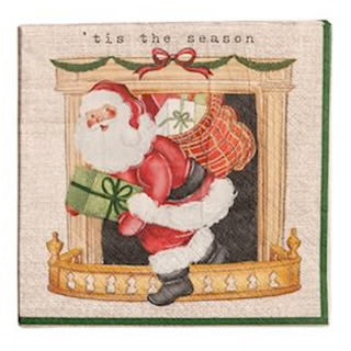 Classic Christmas Cocktail Napkin Sets