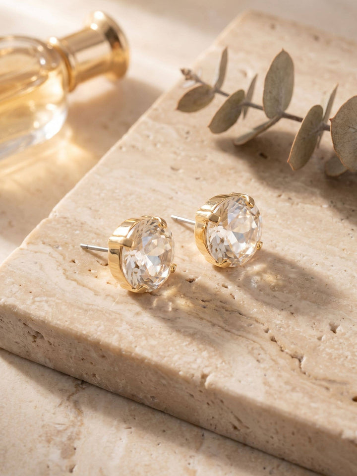 Kelly Stud Earrings - EFT110BGCRY