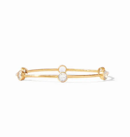 Julie Vos Milano Bangle Clear Crystal