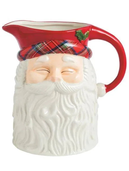 Tartan Santa Pitcher