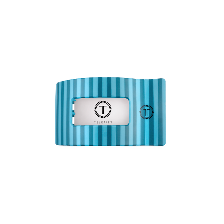 TELETIES - Splash Zone | Small | Flat Rectangle Hair Clip