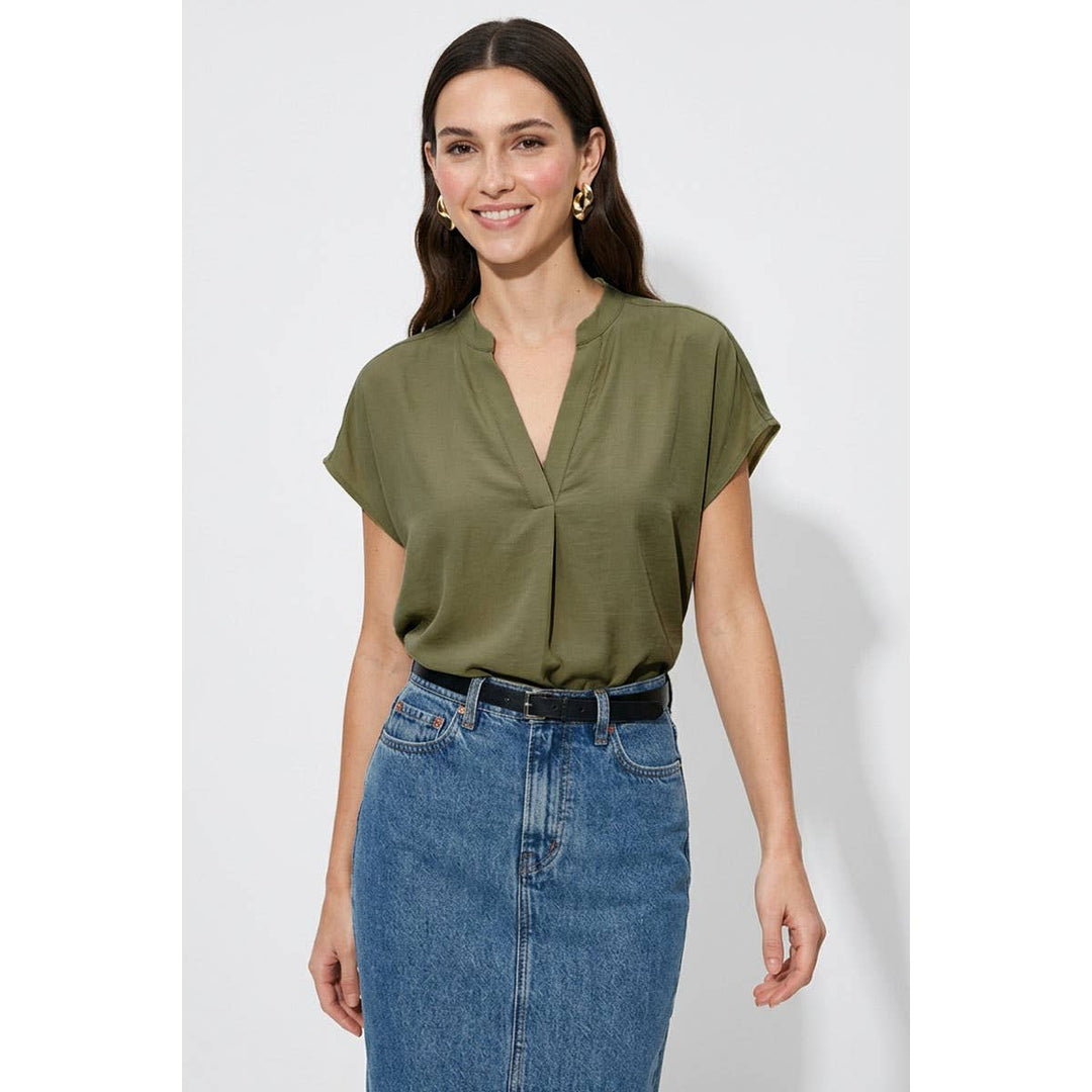 Drop Shoulder Regular Blouse