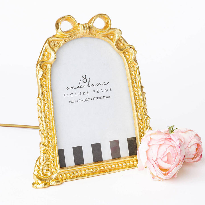 Gold Ribbon 5x7 Picture Frame
