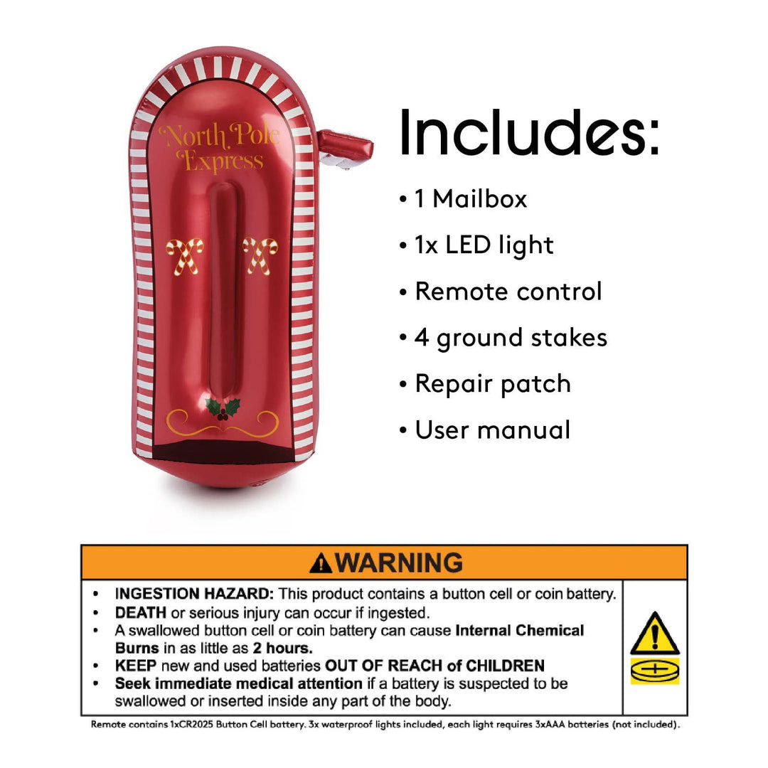 FUNBOY Santa’s Inflatable Mailbox