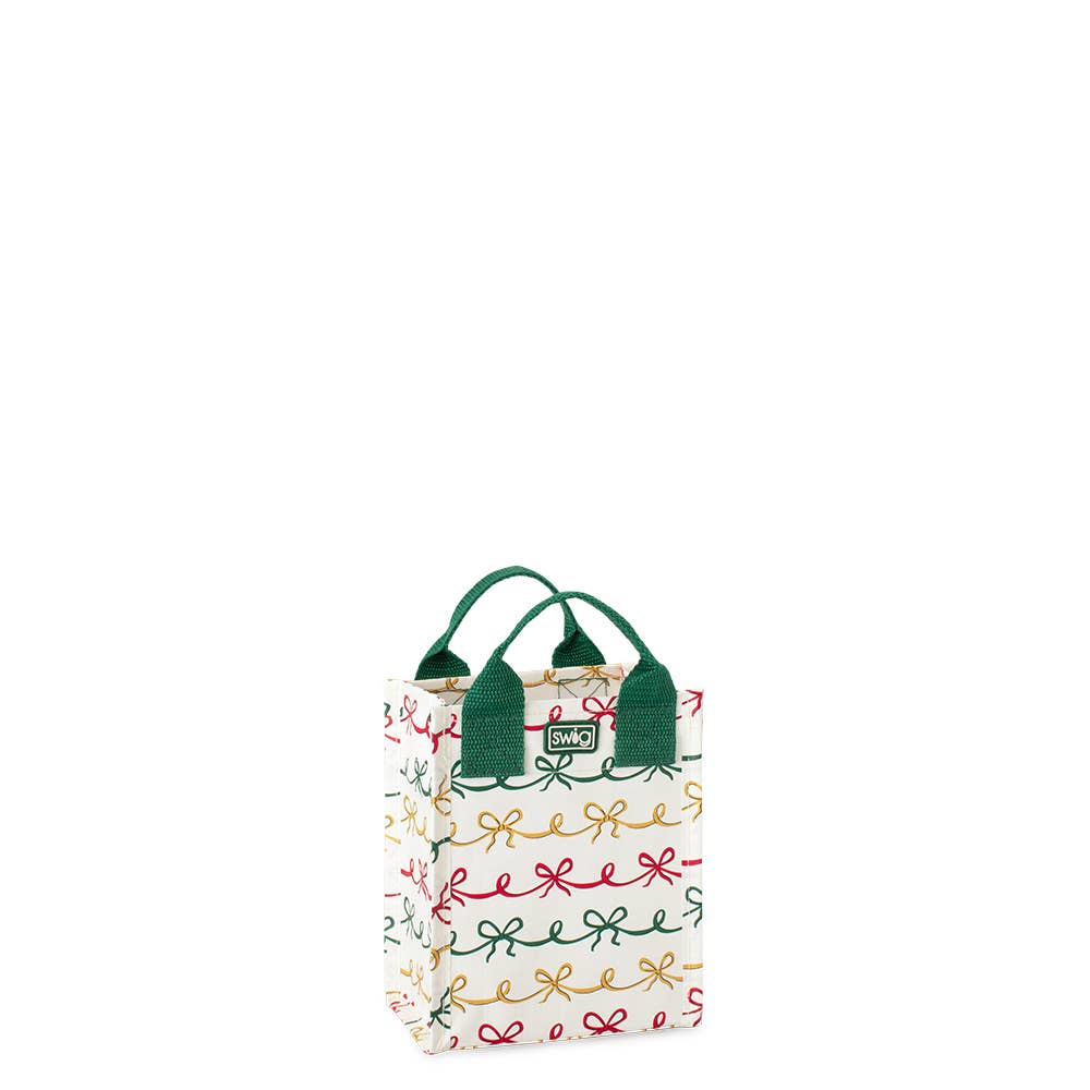 Christmas Bows Reusable Gift Bag (Mini)