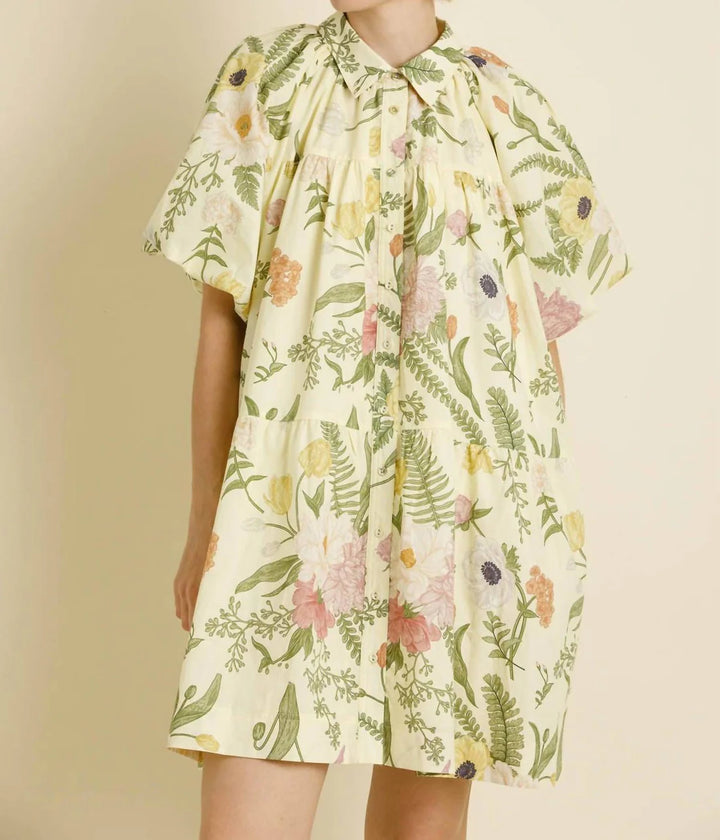 Floral Button Down Dress
